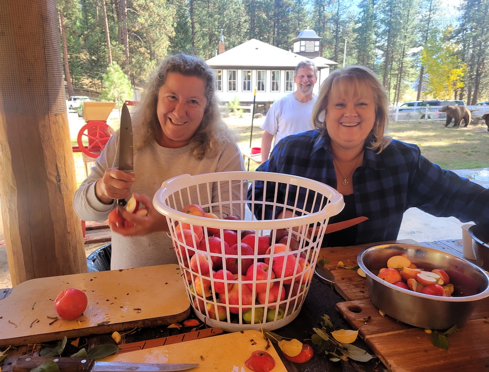 Ninemile Wildlife Workgroup Apple Pressing Volunteers